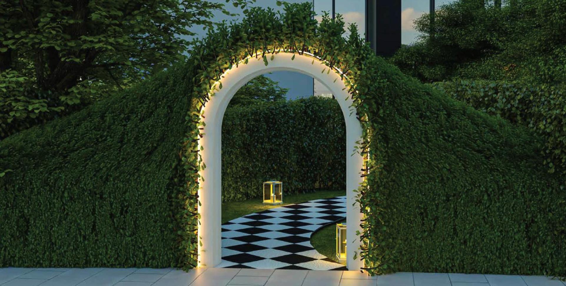 Delano Dubai At Bluewaters Hotel Luaran gambar The entrance to the garden